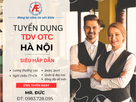 [Tuyển dụng T9 - 10/2024] Á Âu tuyển 01 Trình Dược Viên khu vực Hà Nội